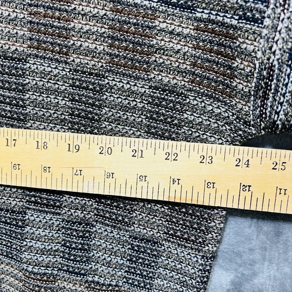 Vtg TOWNCRAFT‎ Mens Cosby Style Sweater Sz L 90s Geometric Checker Crewneck Brwn - Picture 7 of 8